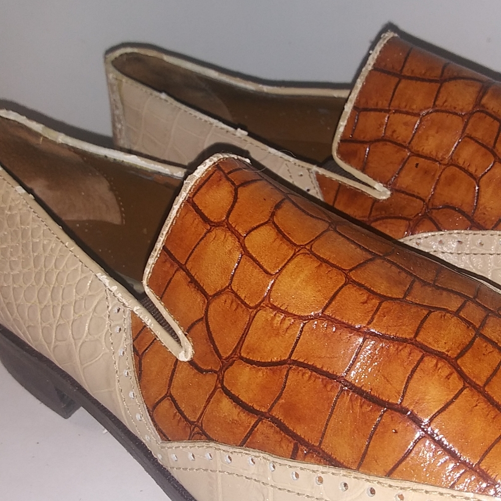 Fratelli's,Cream n pecan,Color coated,Loafers